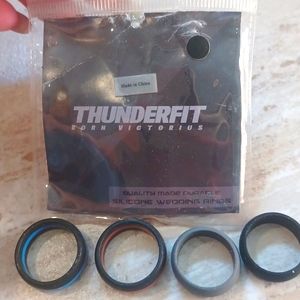 Thunderfit Durable Silicone Wedding Rings